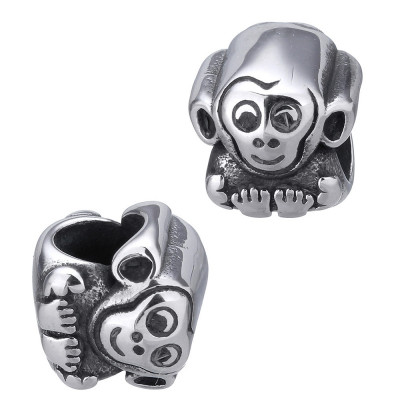 A cute little surgical steel bead with a big thread