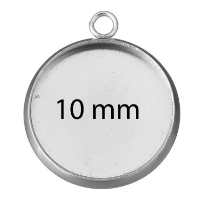 Round bed INNER PART 10mm made of surgical steel