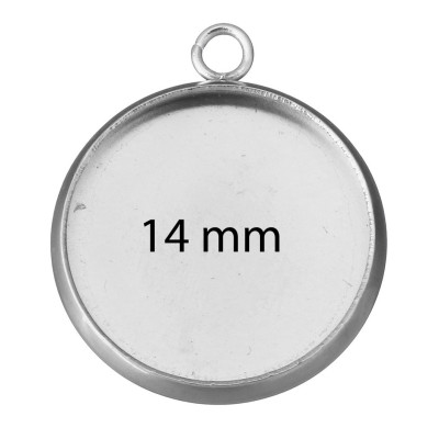 Round bed INNER PART 14mm made of surgical steel