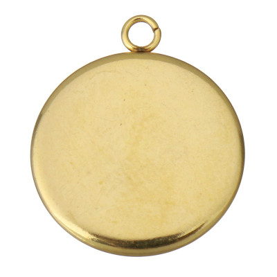 Round bed INNER PART 12mm made of surgical steel in gold plating