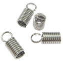Spring-loaded end cap 3mm in diameter made of surgical steel