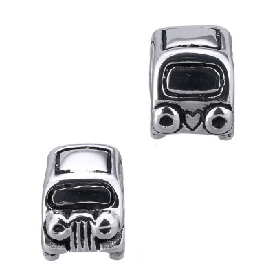 Bead toy car made of surgical steel