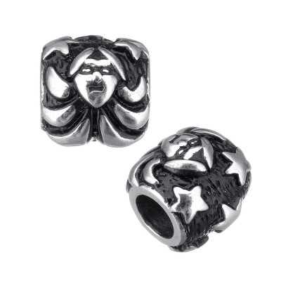 Large bead with surgical steel