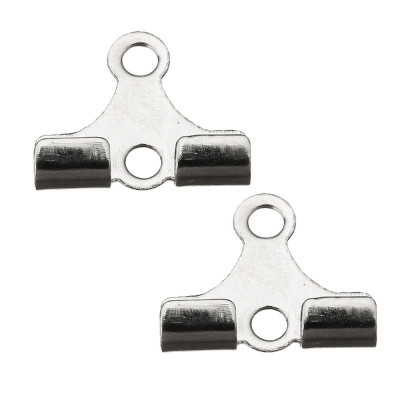 Double end cap of surgical steel