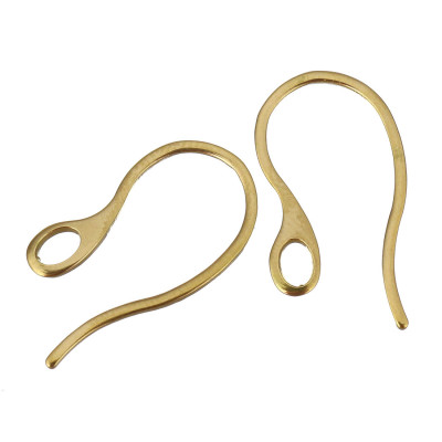 Hook Earwire 18k Gold plated stainless steel 304