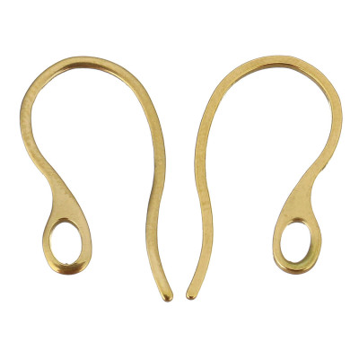 Hook Earwire 18k Gold plated stainless steel 304
