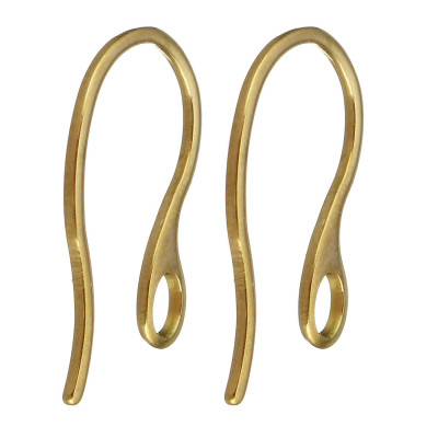 Hook Earwire 18k Gold plated stainless steel 304