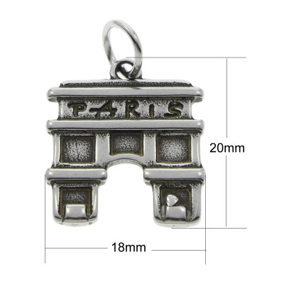 Arc de Triomphe in Paris made of surgical steel