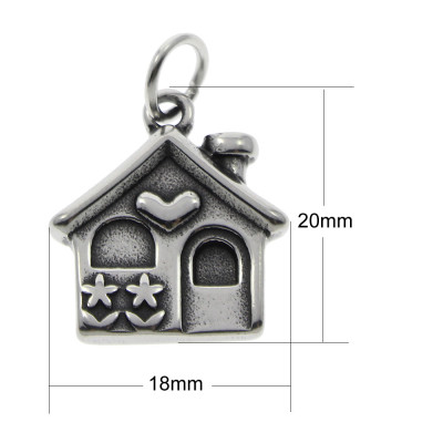 Pendant cottage made of surgical steel
