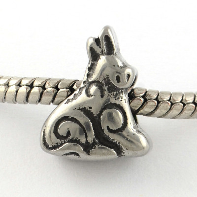 Bead donkey made of surgical steel