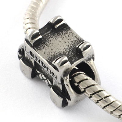 Bead London Tover Bridge made of surgical steel