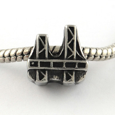 Golden Gate Bridge bead made of surgical steel