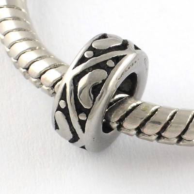 Bead extension with surgical steel hearts