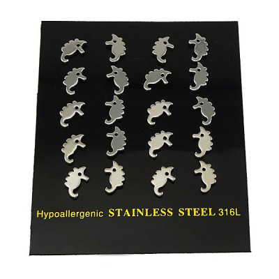 Surgical steel seahorse