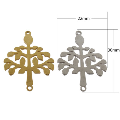 Connector tree in two color variants of surgical steel