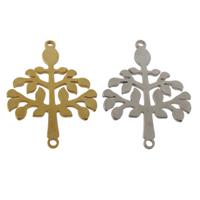 Connector tree in two color variants of surgical steel