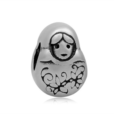 Matryoshka bead from surgical steel