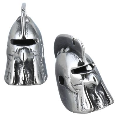 Knight's bead with surgical steel plume