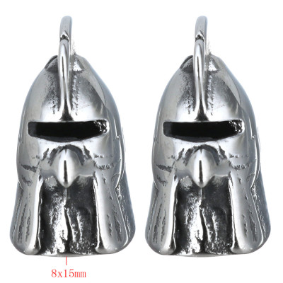 Knight's bead with surgical steel plume