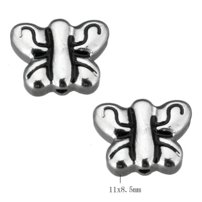 Surgical steel bow tie bead