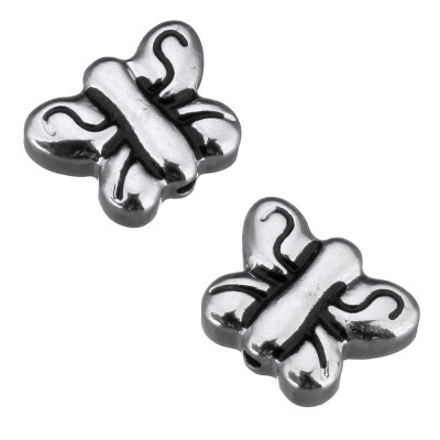 Surgical steel bow tie bead