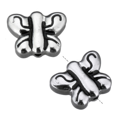 Surgical steel bow tie bead