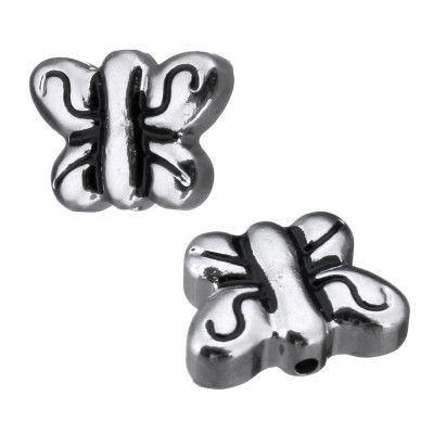 Surgical steel bow tie bead