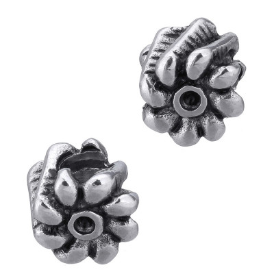 Bead flower of surgical steel