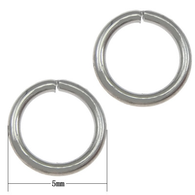 Spojovací kroužek uzavřený 5 x 0,7mm z chirurgické oceli