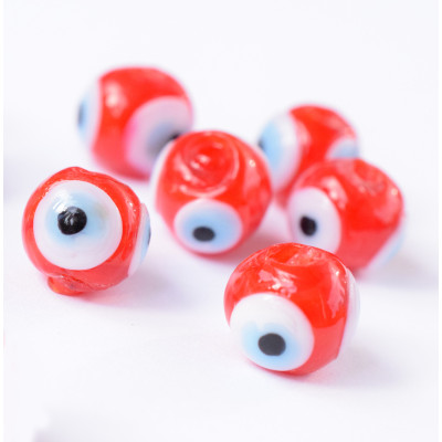 Glass beads red