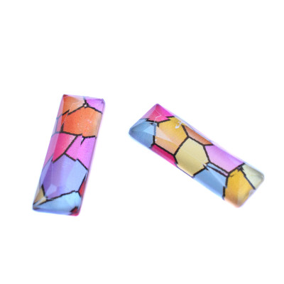 Resin colored stones