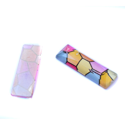 Resin colored stones