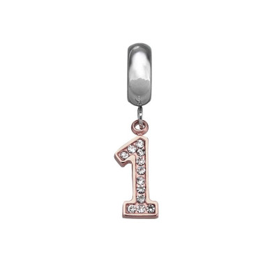 Surgical steel number 1 pendant
