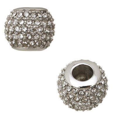 Large bead with surgical steel