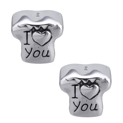 Bead chemise with inscription I LOVE YOU