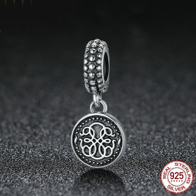 Bead pendant with ornament Ag 925/1000