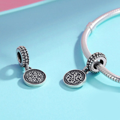 Bead pendant with ornament Ag 925/1000