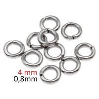 Coupling ring 4 x 0.8mm made of surgical steel
