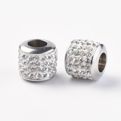 Korálek s velkým průvlekem Crystal