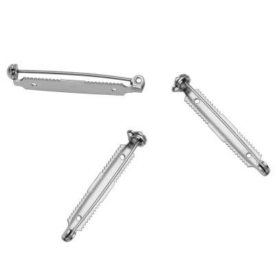 Brooch findings 36 x 5mm stailess steel