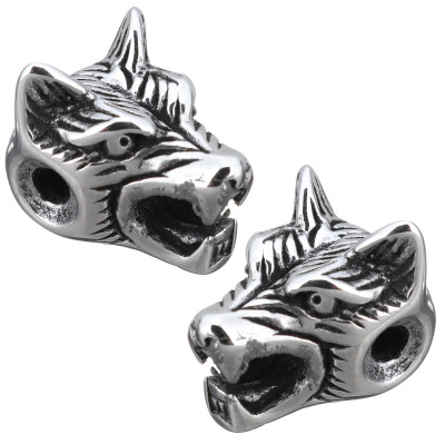 Bead head wolf of surgical steel