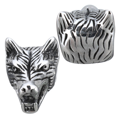 Bead head wolf of surgical steel