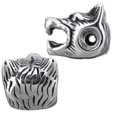 Bead head wolf of surgical steel