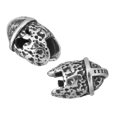 Bead helmet open from surgical steel