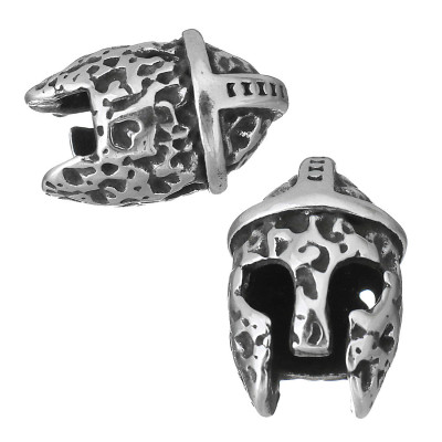 Bead helmet open from surgical steel