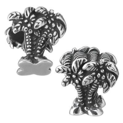 Bead palm tree made of surgical steel