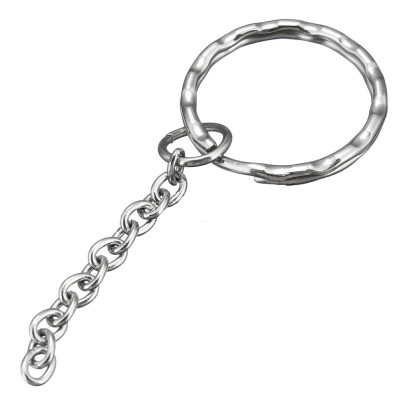 Key ring with surgical steel chain
