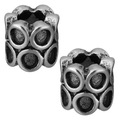 Large bead in two colors