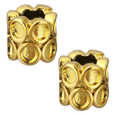 Large bead in two colors