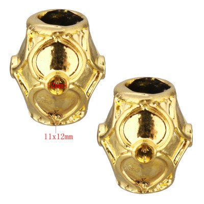 Large bead in two colors and crystal chat